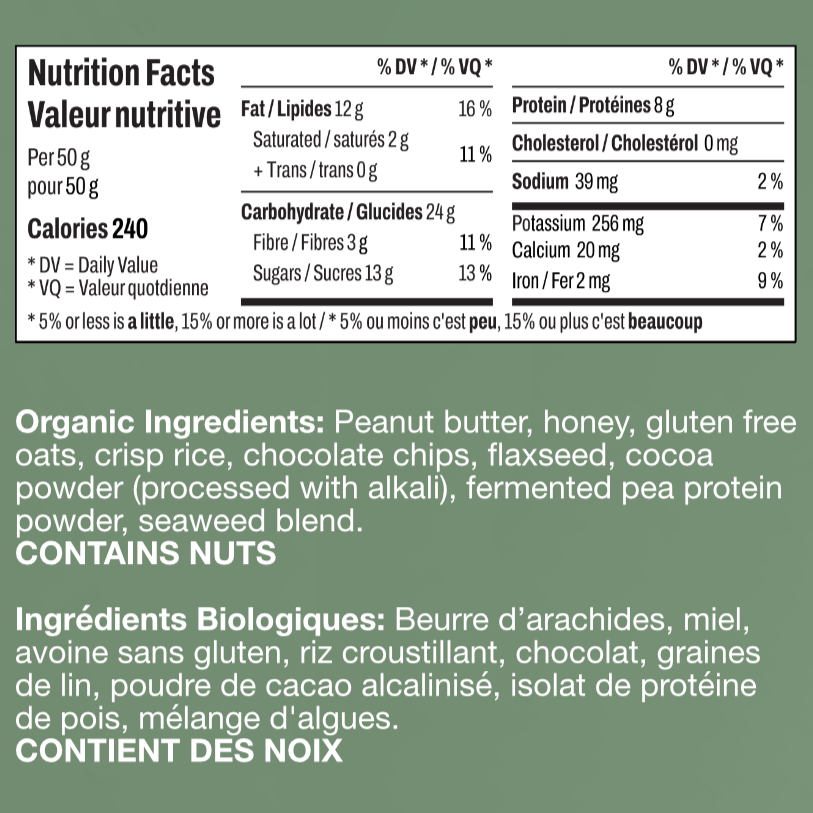 Chocolate Seaweed Protein Bar